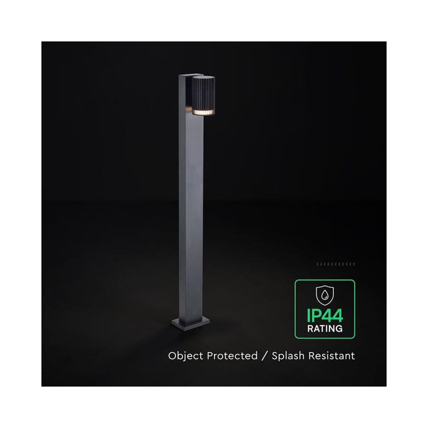 Vonkajšia lampa 1xGU10/10W/230V IP44 80 cm čierna
