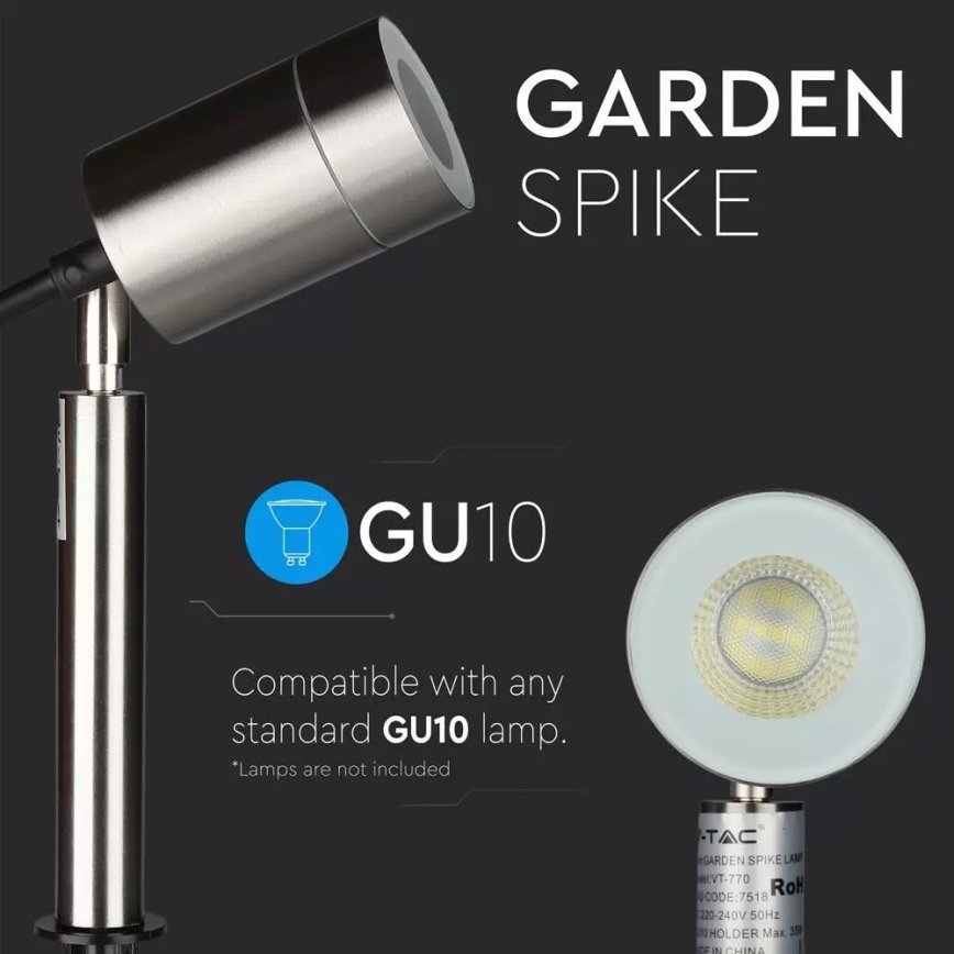 Vonkajšia lampa 1xGU10/35W/230V IP44