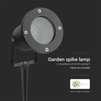 Vonkajšia lampa 1xGU10/35W/230V IP65