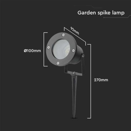 Vonkajšia lampa 1xGU10/35W/230V IP65