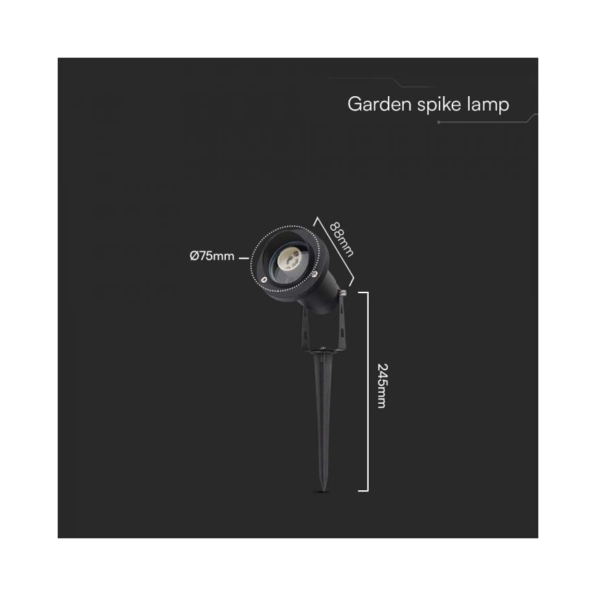 Vonkajšia lampa 1xGU10/35W/230V IP65