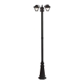 Vonkajšia lampa 2xE27/60W/230V IP44 232 cm čierna
