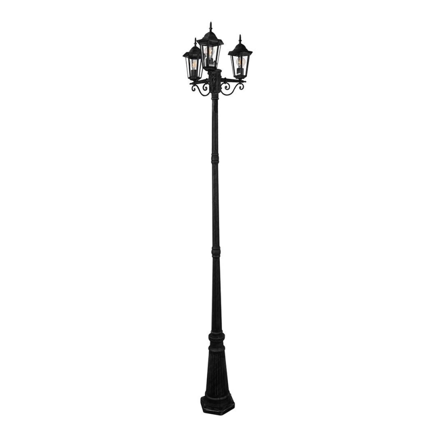 Vonkajšia lampa 3xE27/20W/230V IP43 2,58 m čierna