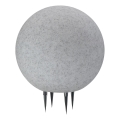 Vonkajšia lampa ARGENTO 1xE27/15W/230V pr. 30 cm IP65 šedá