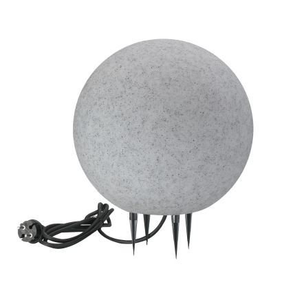 Vonkajšia lampa ARGENTO 1xE27/15W/230V pr. 30 cm IP65 šedá