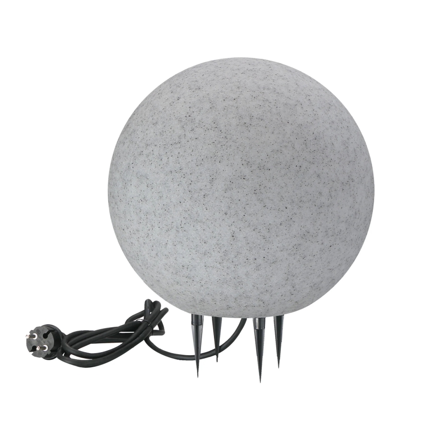 Vonkajšia lampa ARGENTO 1xE27/15W/230V pr. 30 cm IP65 šedá