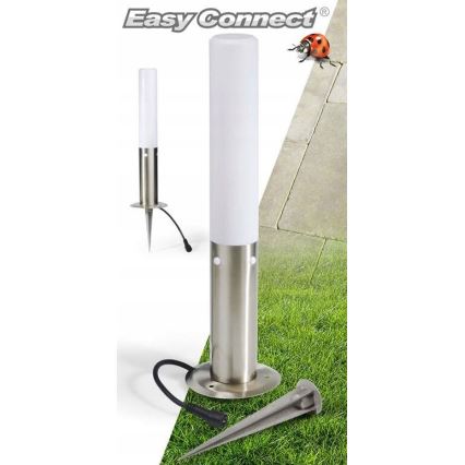 Vonkajšia lampa EASY CONNECT 1xE27/20W/230V IP44 nerez