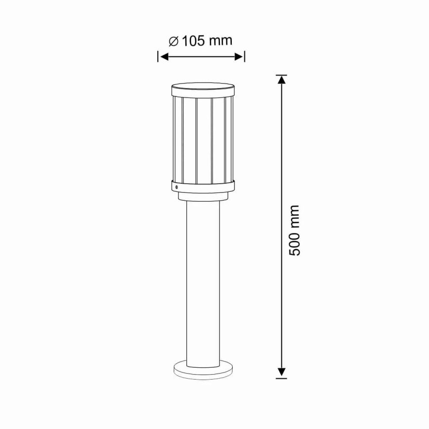 Vonkajšia lampa FIORD 1xE27/10W/230V IP44