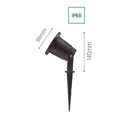 Vonkajšia lampa FLORI 1xGU10/6W/230V IP65
