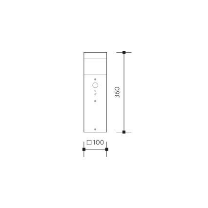 Vonkajšia lampa GARD 1xE14/60W/230V IP44