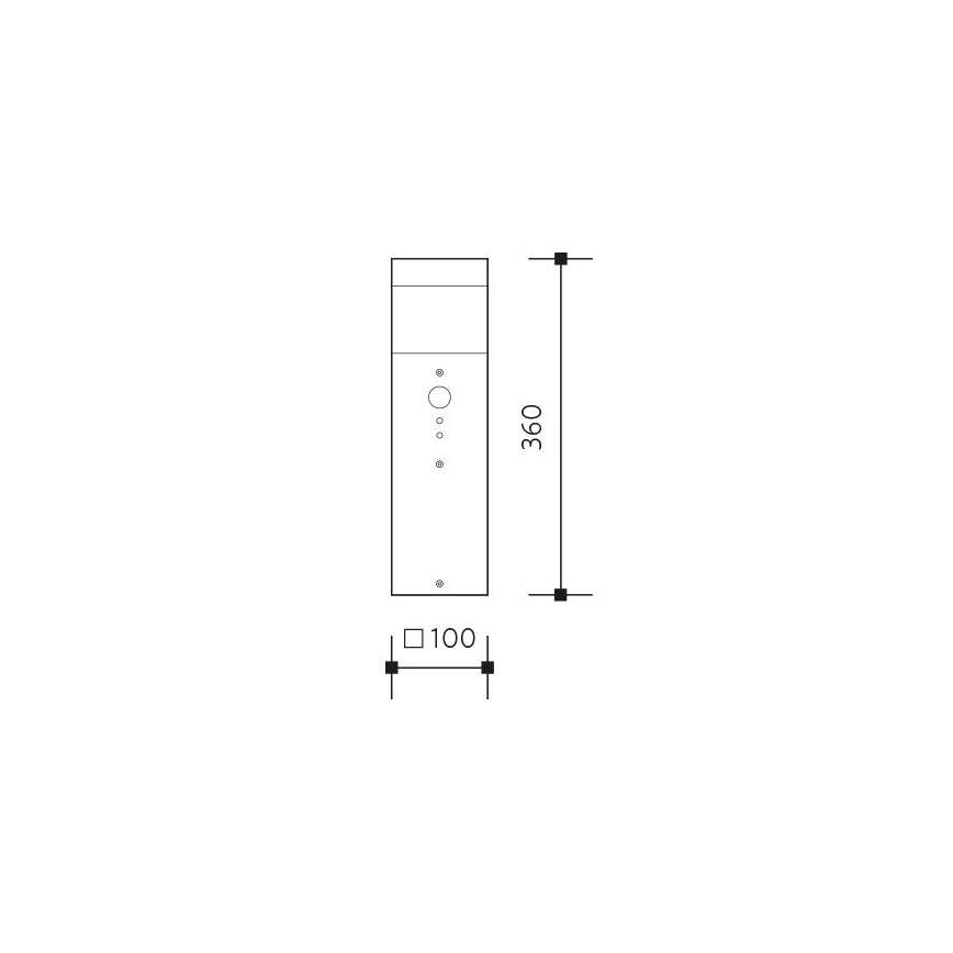 Vonkajšia lampa GARD 1xE14/60W/230V IP44