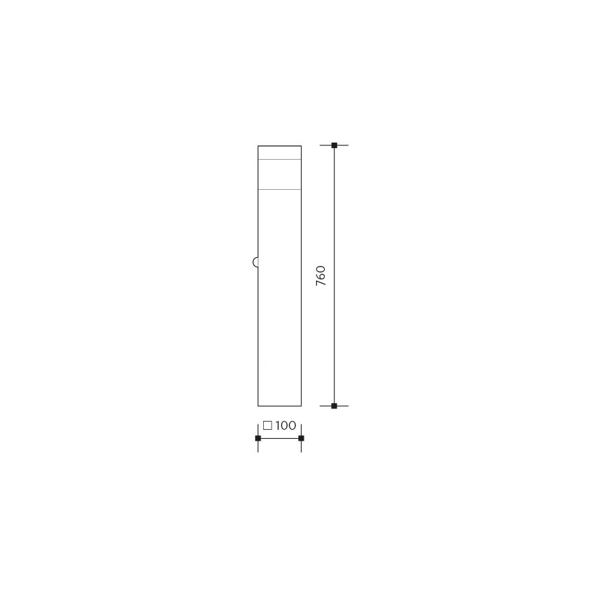 Vonkajšia lampa GARD 1xE14/60W/230V IP44