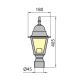 Vonkajšia lampa GARDEN 1xE27/100W/230V IP44 40,5 cm biela