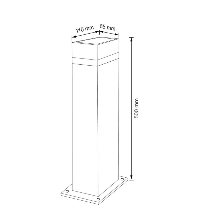 Vonkajšia lampa GILBERT 1xGU10/10W/230V IP44 50 cm