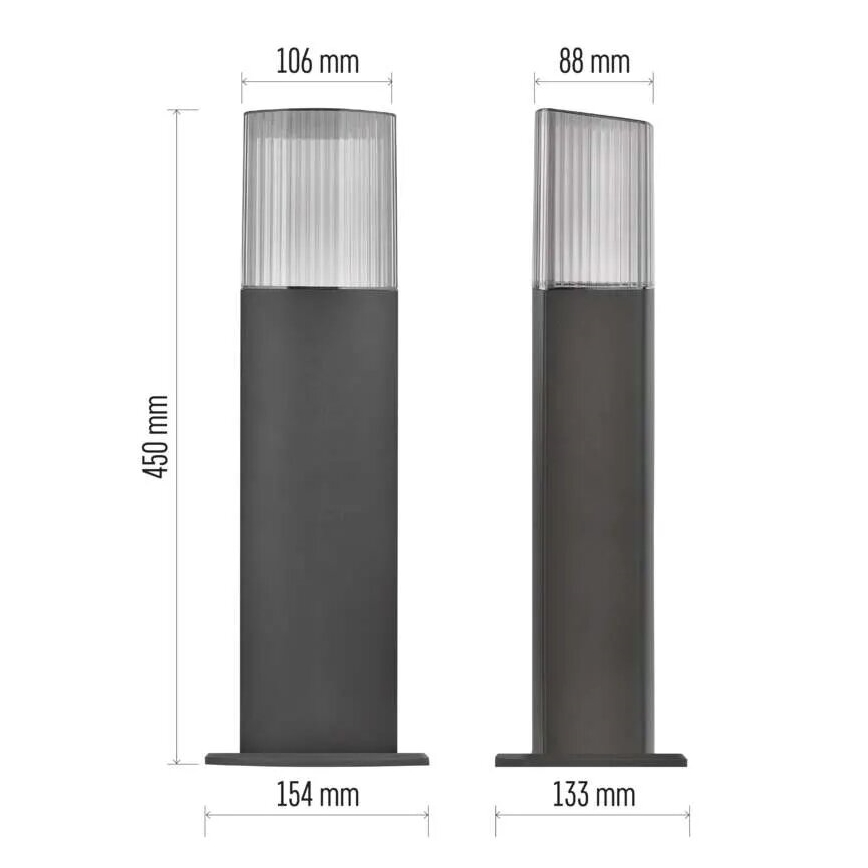 Vonkajšia lampa LANA 1xE27/25W/230V IP54 45 cm