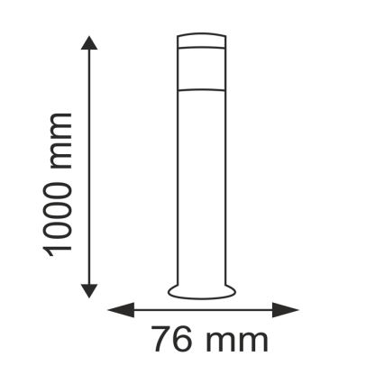 Vonkajšia lampa LIVIA 1xE27/40W/230V