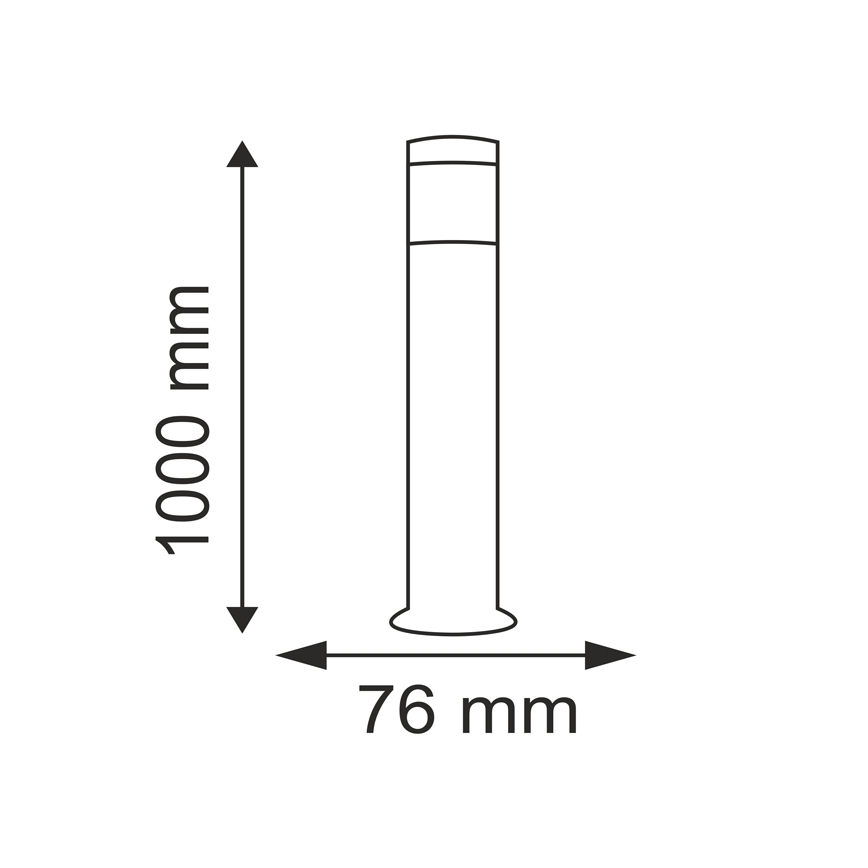 Vonkajšia lampa LIVIA 1xE27/40W/230V