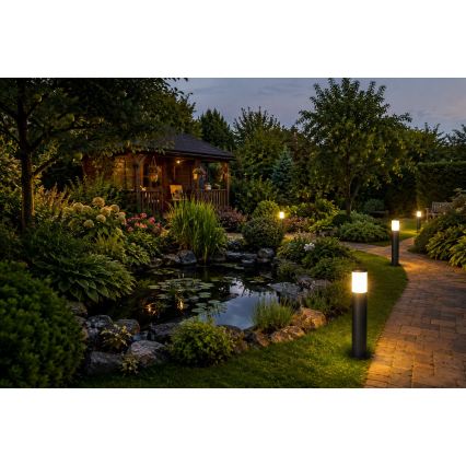 Vonkajšia lampa LOPPA 1xE27/60W/230V 45 cm IP44 čierna