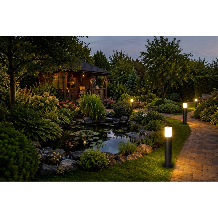Vonkajšia lampa LOPPA 1xE27/60W/230V 45 cm IP44 čierna