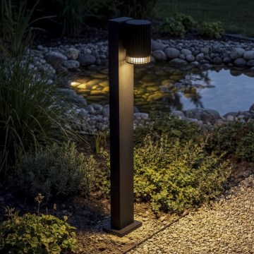 Vonkajšia lampa RADILO 1xGU10/11W/230V 50 cm IP44 čierna