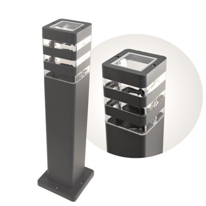 Vonkajšia lampa SANTA 1xE27/60W/230V 50 cm IP54 antracit