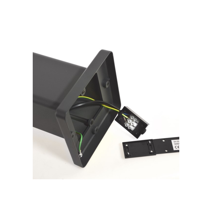 Vonkajšia lampa SANTA 1xE27/60W/230V IP54 79,5 cm antracit