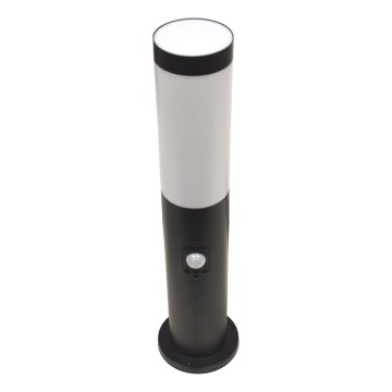 Vonkajšia lampa so senzorom LOPPA 1xE27/60W/230V 45 cm IP44 čierna