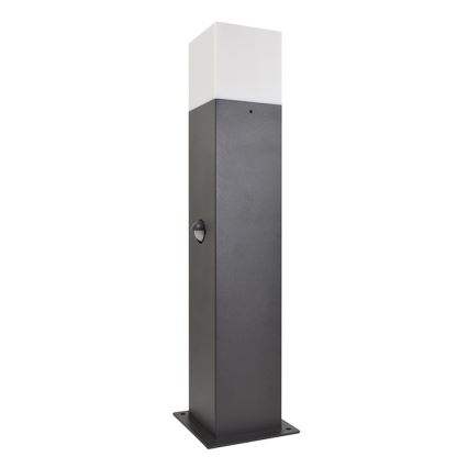 Vonkajšia lampa so senzorom NEW YORK 1xE27/12W/230V IP44 44 cm antracit