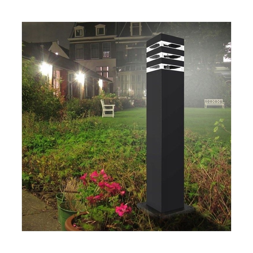 Vonkajšia lampa so senzorom TEKSAS 1xE27/12W/230V IP44 44 cm antracit