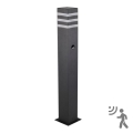 Vonkajšia lampa so senzorom TEKSAS 1xE27/12W/230V IP44 74 cm grafit