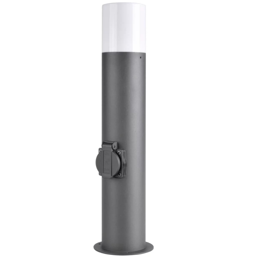 Vonkajšia lampa so zásuvkou DALLAS 1xE27/12W/230V IP44 antracit