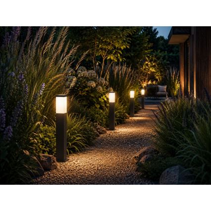 Vonkajšia lampa SOPPA 1xE27/60W/230V 65 cm IP44 antracitová