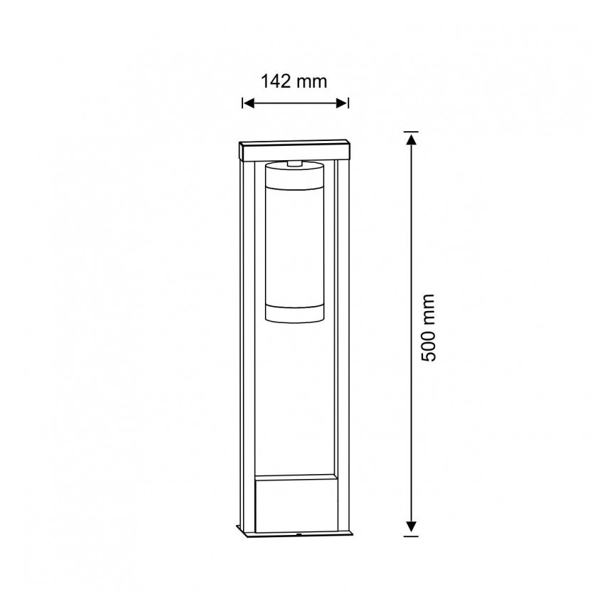 Vonkajšia lampa SPECTRA 1xE27/10W/230V IP44 50 cm