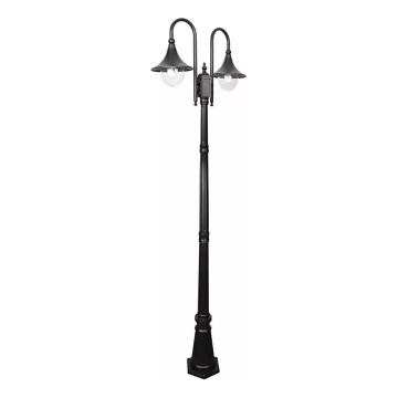 Vonkajšia lampa TALEZ 2xE27/15W/230V IP44 čierna