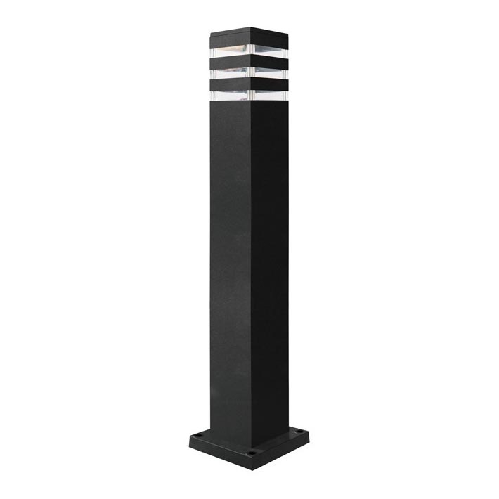 Vonkajšia lampa TEKSAS 1xE27/12W/230V IP44 74 cm antracit