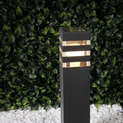 Vonkajšia lampa TEKSAS 1xE27/12W/230V IP44 74 cm antracit