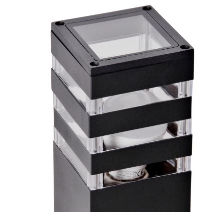 Vonkajšia lampa TEKSAS 1xE27/12W/230V IP44 74 cm antracit
