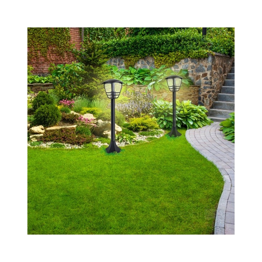 Vonkajšia lampa TEVIO 1xE27/60W/230V IP54 97 cm čierna