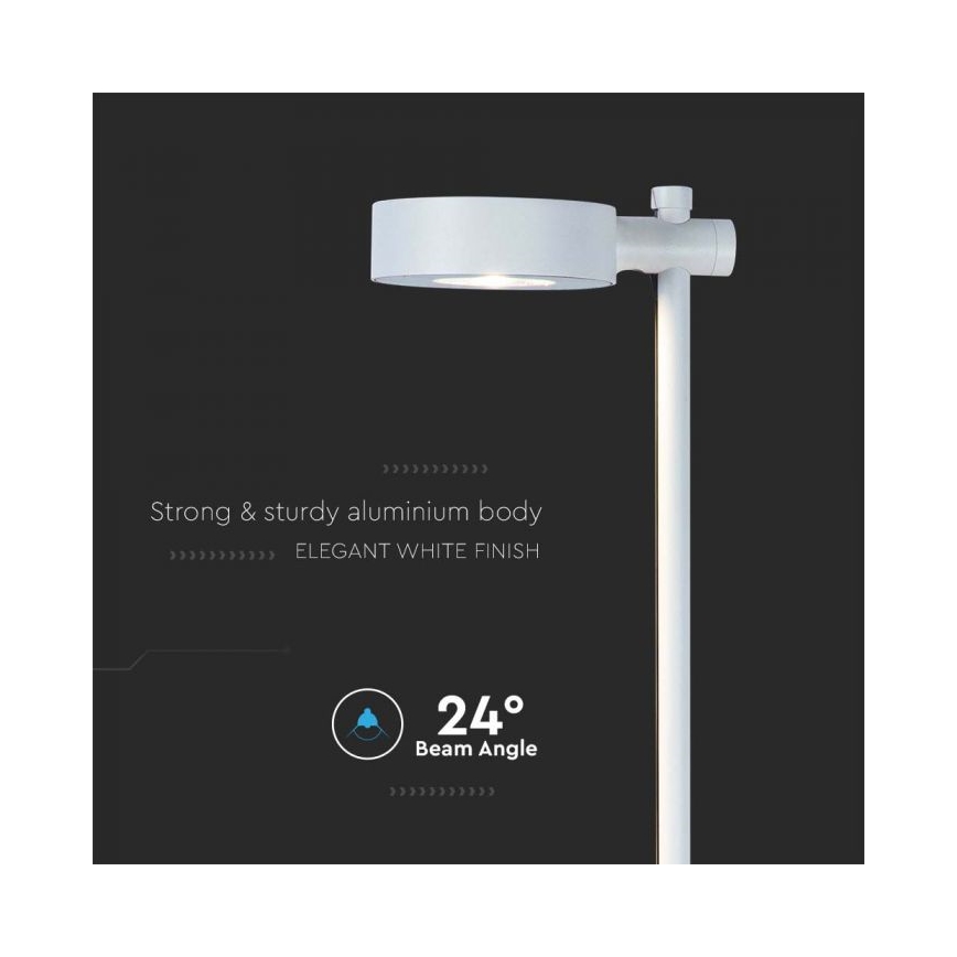 Vonkajšia LED lampa LED/7W/230V 4000K IP65 biela 102 cm