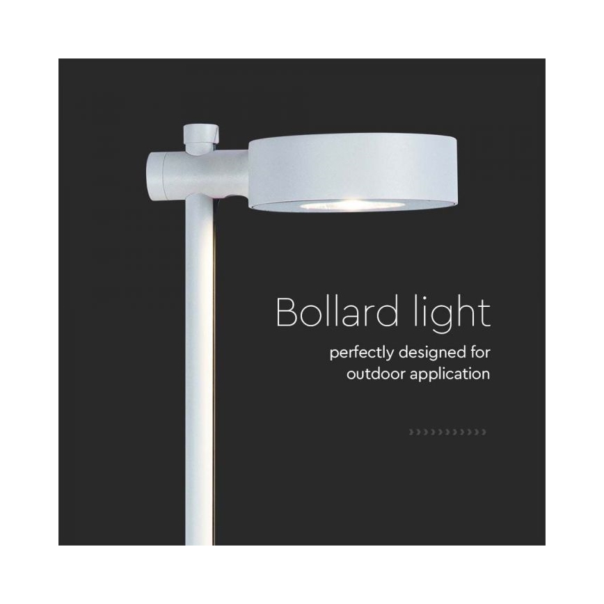 Vonkajšia LED lampa LED/7W/230V 4000K IP65 biela 102 cm