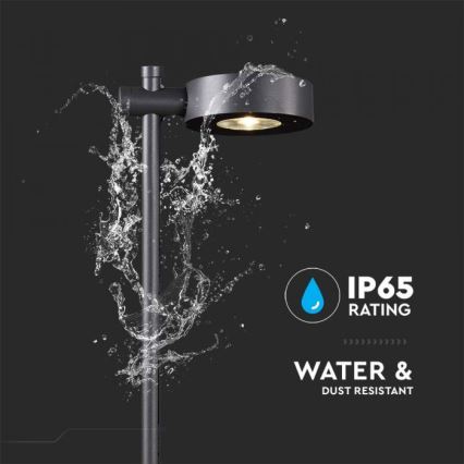 Vonkajšia LED lampa LED/7W/230V 4000K IP65 čierna 102 cm