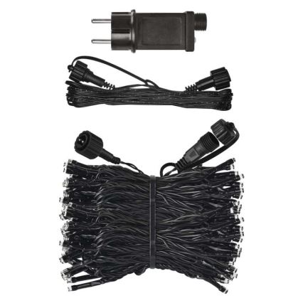 Vonkajšia LED reťaz 100xLED/15m IP44 studená biela