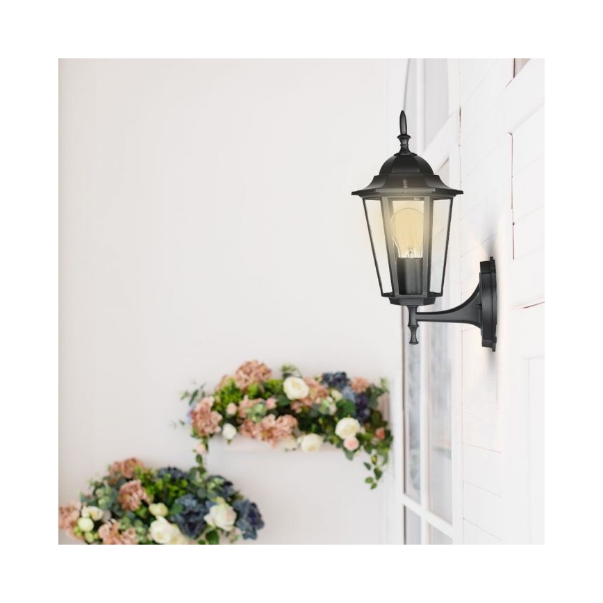 Vonkajšia nástenná lampa 1xE27/40W/230V IP44 čierna
