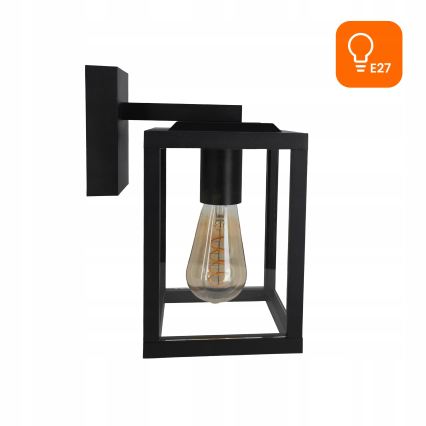 Vonkajšia nástenná lampa 1xE27/40W/230V IP54 čierna