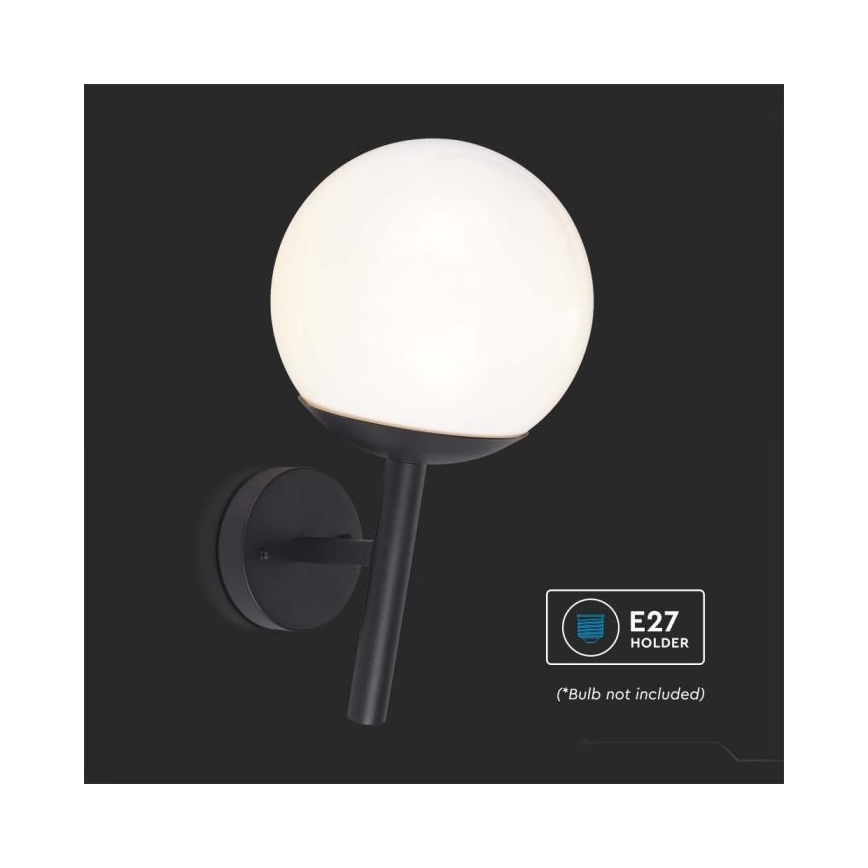 Vonkajšia nástenná lampa 1xE27/60W/230V IP44 čierna