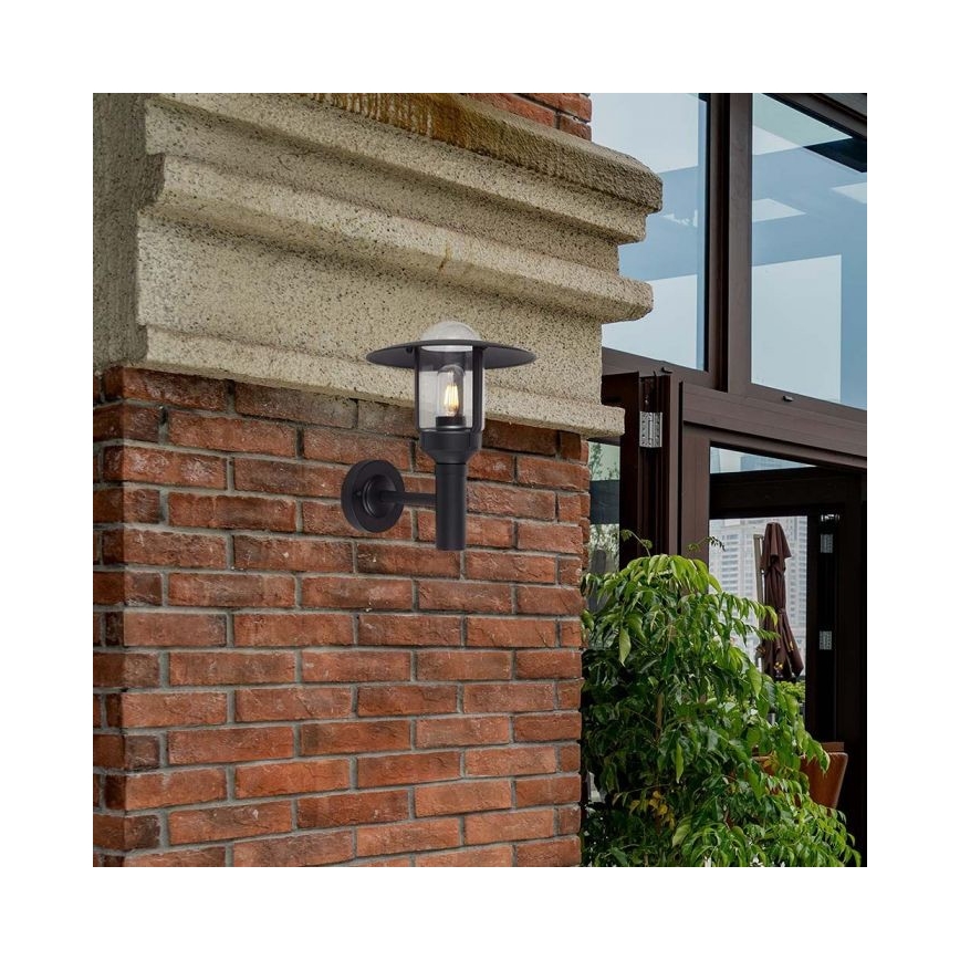 Vonkajšia nástenná lampa 1xE27/60W/230V IP44 čierna