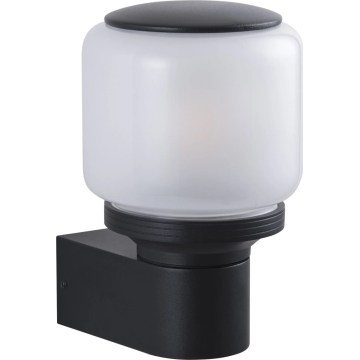 Vonkajšia nástenná lampa MADRID 1xE27/12W/230V IP44 čierna