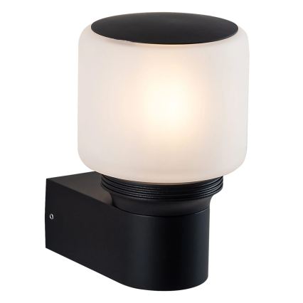 Vonkajšia nástenná lampa MADRID 1xE27/12W/230V IP44 čierna