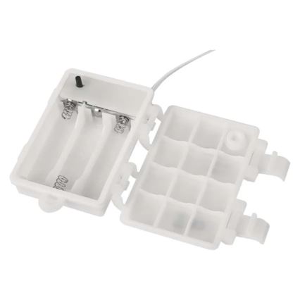 Vonkajšia vianočná LED dekorácia, 100xLED/3xAA, teplá biela, IP44