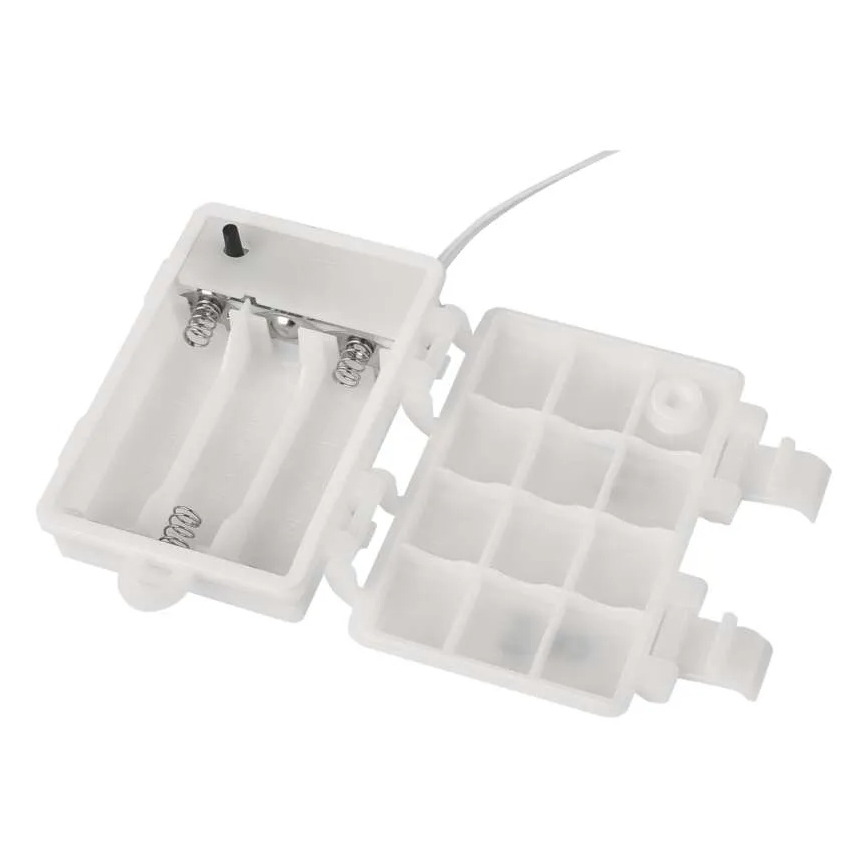 Vonkajšia vianočná LED dekorácia, 100xLED/3xAA, teplá biela, IP44